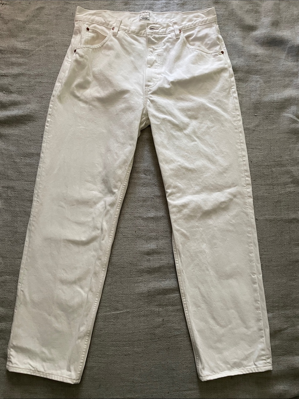 Men's white denim Jean
